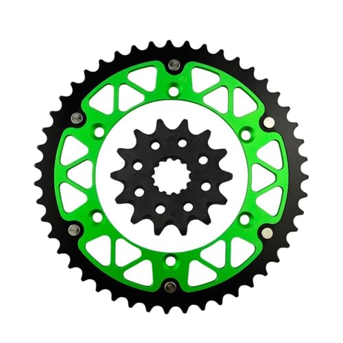 Pignon avant et arrière de moto KX250 en acier renforcé pour optimiser l'accélération