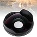 72MM 0.3X HD Wide Angle Fisheye Lens with Hood, Long Depth of Field Fisheye Lens for Camera Camcorder