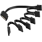 Conducteurs cuivre 18AWG pour alimentation fiable: Le 15 broches câble alimentation ssd utilise des fils cuivre étamés 18AWG assurant une transmission stable même en charge simultanée. Ce cable alimentation sata 15 broches limite les pertes électriques et garantit une alimentation sécurisée pour plusieurs unités de stockage connectées en parallèle