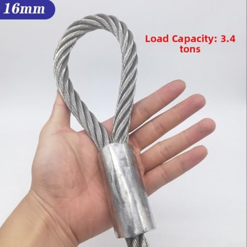 Câble métallique acier 14mm solution anti-rupture levage gym 1m