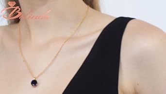 Amazon.com: Belinda Jewelz - Round Birthstone Necklace