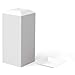 Exquisite Plastic Mini Square Appetizer Plates - 100 Ct Square plastic Dessert Plates - 2.95 Inch. x 2.95 Inch. (White)