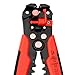 Wire Strippers Automatic Stripping Pliers 5 in 1 Multifunctional Steel Stripping Plier Automatic Crimping Pliers (Red)