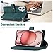 UEEBAI Wallet Case for iPhone 17, 9 Card Slots Retro Leather Wallet Flip Cover for Women with Hand Strap Card Slots Zipper Pocket Kickstand Handbag Magnetic Closure Flip Case - Green