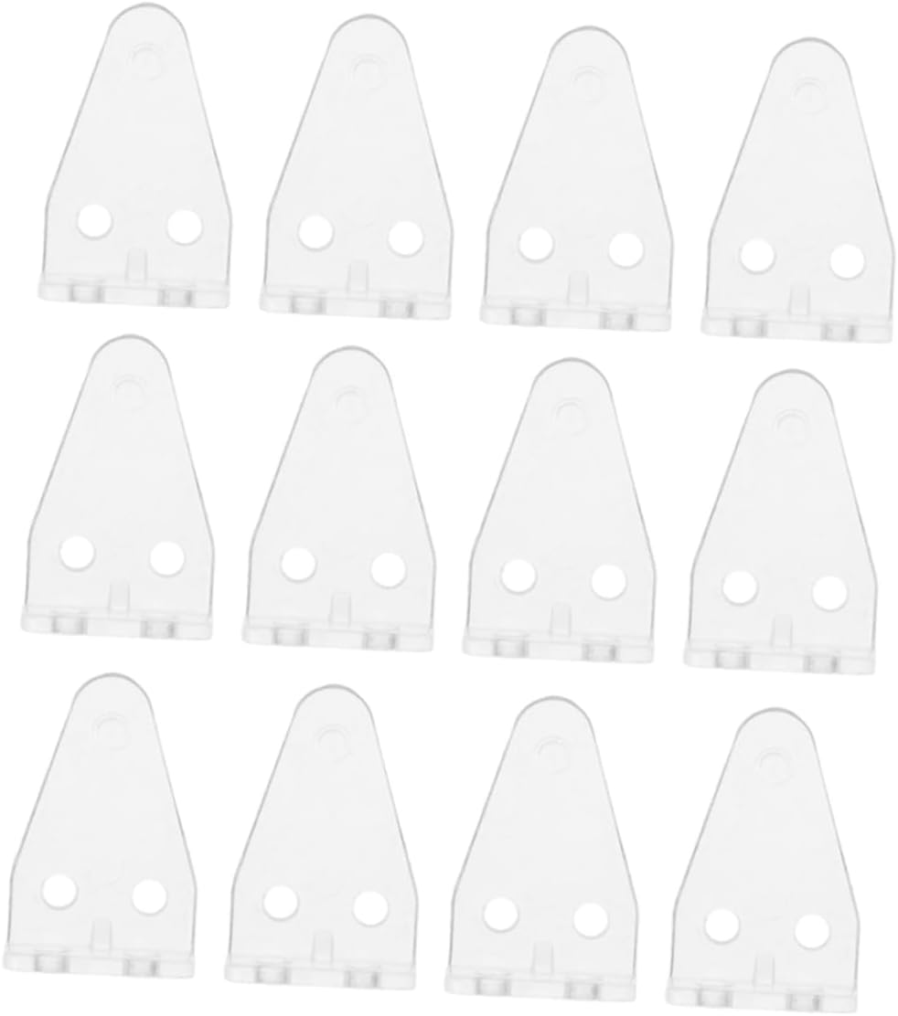 PRETYZOOM 12pcs Plastic Blind Hold Down Brackets for Curtains and Shades