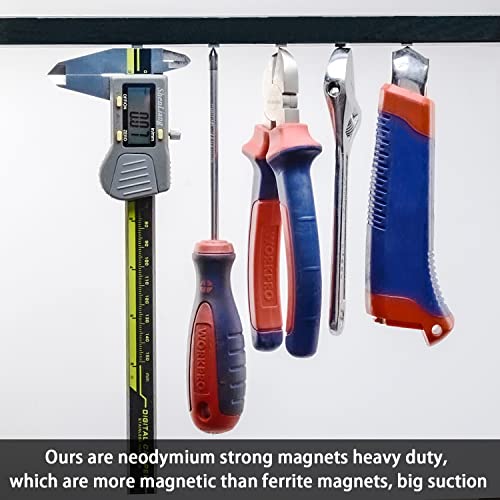 120Pcs Strong Neodymium Small Magnets, N52 Tiny Mini Rare Earth Refrigerator Magnet for Crafts School Experiment DIY Building Scientific Model Rectangular Office Whiteboard Tool