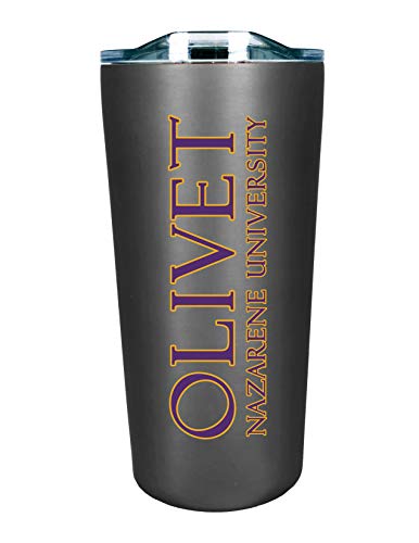 The Fanatic Group Olivet Nazarene Double Walled Soft Touch Tumbler, Design-1 - Silver