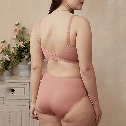 Soutien-gorge en dentelle rouge corail WENJUN 85D avec armatures confortables