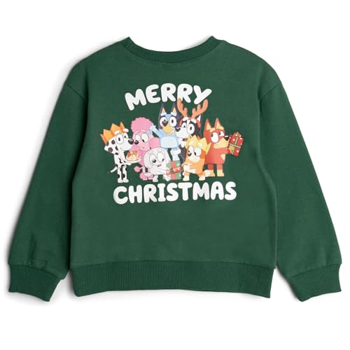 Image of Bluey Halloween Christmas Fleece Sweatshirt and Jogger Pants Outfit Set Toddler to Big Kid Sizes (2T - 10-12)