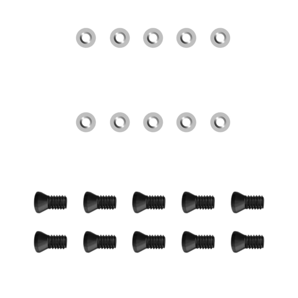 20pcs/Set Round Carbide Inserts with Screws, DIY Woodworking Indexable Cutter Lathe Turning Blade Kit(12MM)