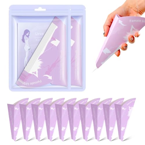 HQRKOTM 20 Pezzi coni per pipi donna usa e getta, orinatoio portatile donna, Viaggi e attività All'Aperto