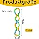 7 Stück Fidget Toys Set, Farbe Zufällig Sensory Toys, Bunte Twist Dreh Spielzeuge, Twister Spielzeug Schön und Praktisch Familie Freunde und Kinder