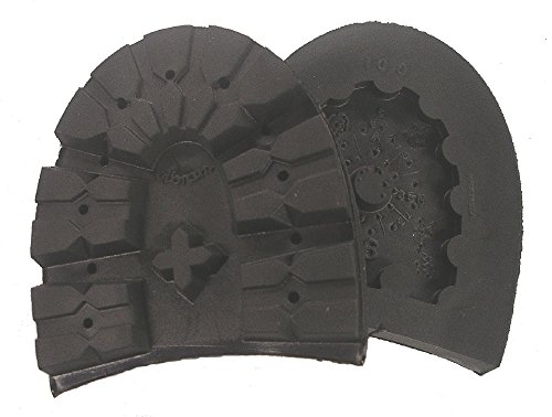 Vibram#100 Montagna Rubber Lug Heel Black Shoe Repair (Size 10) - 1 Pair -