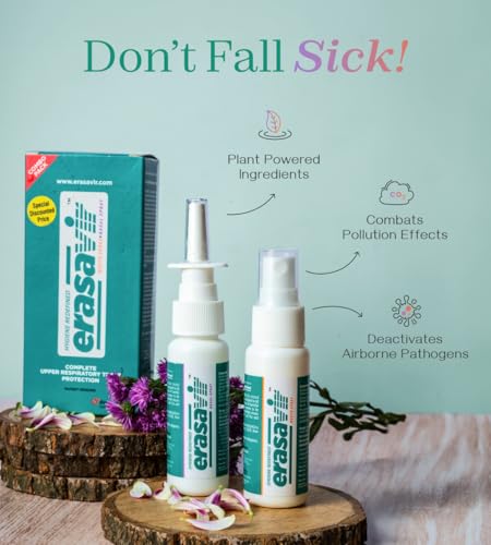 Image of Nasal Spray for Blocked Nose Relief, Sinus & Allergy | Daily protection against Cold, Congestion & Sneezing | Steroid-Free, Non-Drowsy | AYUSH Certified Plant-Based | 30 ml