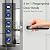 CHEN LCLILICHEN Smart Electronic Fingerprint Door Lock, Keyless Entry with Handle, Codes, APP, IC Cards, Fingerprints, Keys, for Home Bedroom Apartment (Silvery)