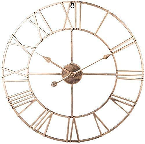 Grandes horloges murales en fer forgé haut de gamme pour décoration épurée