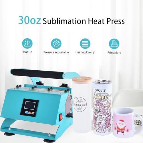 Tumbler Heat Press 30 oz Máquina de Sublimación miniatura 2