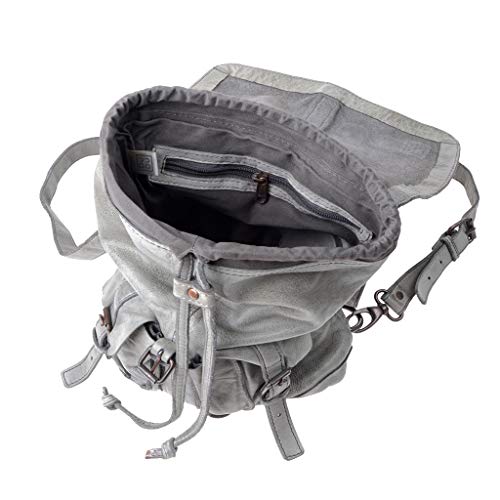 DuDu Zaino pelle tinto in capo stile vissuto