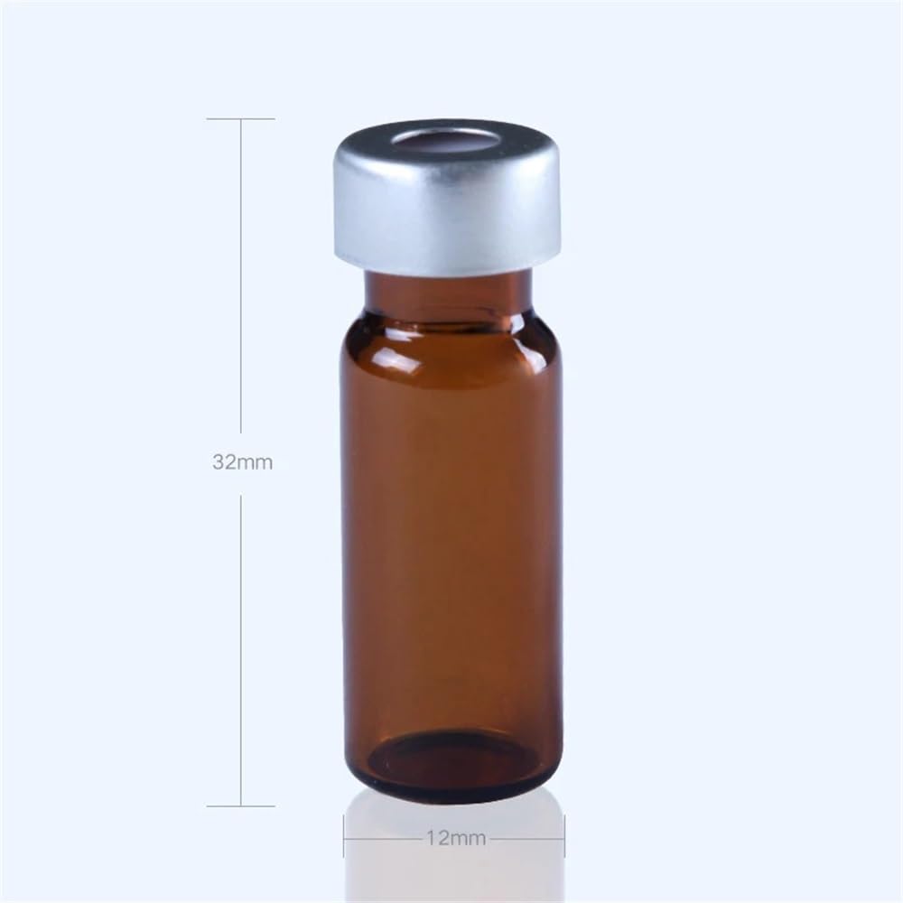 Attrezzature e forniture di laboratorio Flacone for campioni in vetro da 2 ml, 100 pezzi/lotto, con coperchio in alluminio, flacone for iniezione automatica dello spazio di testa