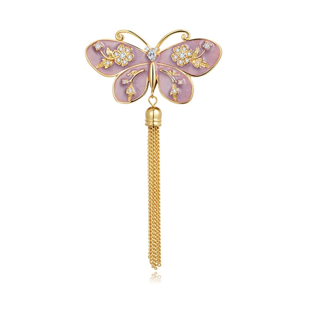 Hand-Drogen-Schmetterlinge Fransen Brosche Mantel Pin Schnalle Pin Brosche Kleidermantelzubehör Accessoires