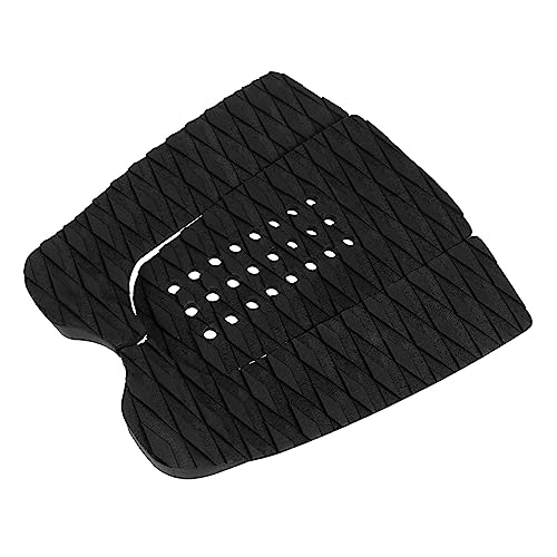 GOOHOCHY Adhesive Non-Slip Black Traction Pads Set for Surfboard Skimboard Accessories