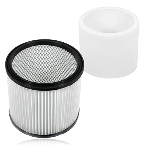 SPARES2GO Filtre à cartouche compatible avec aspirateur Titan TTB350 TTV431 Wet Dry + filtre en mousse