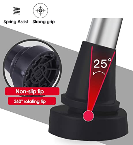 2 × muletas dobráveis ​​nas axilas, bengalas ajustáveis ​​com almofadas macias nas axilas e punho er