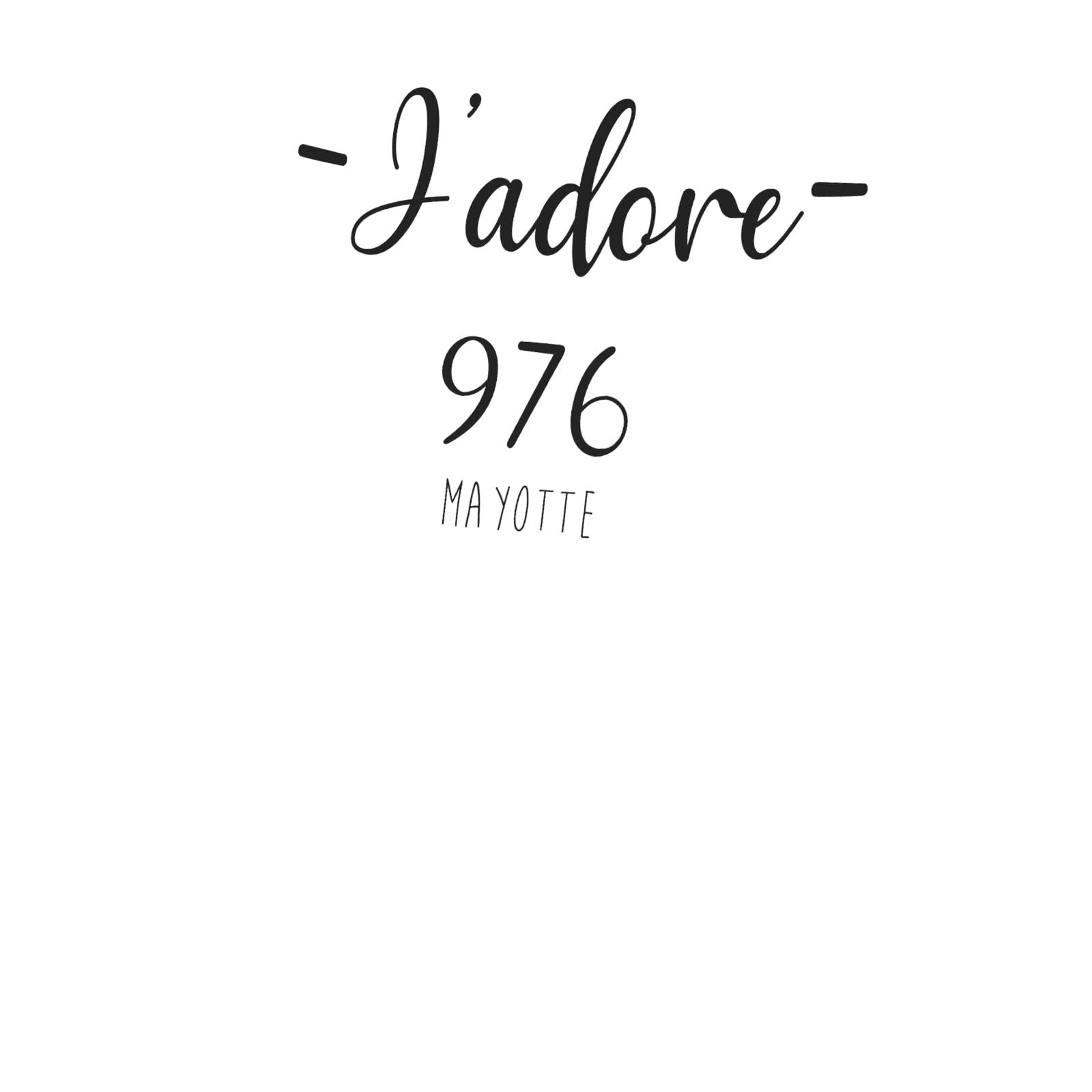 Toile Mayotte 976 salon affiche chic J'Adore 30x42 - 5