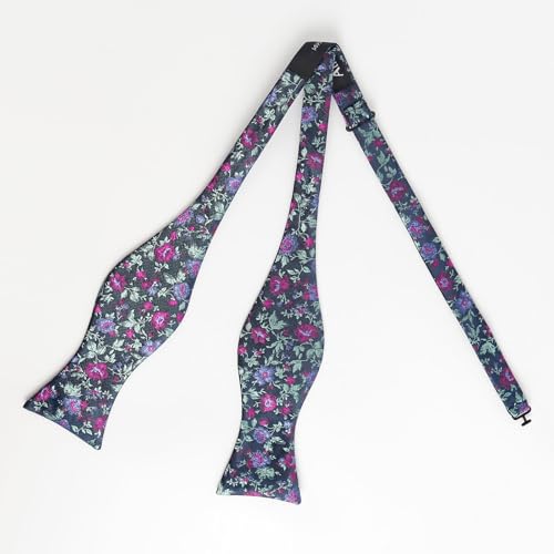 Image of Alizeal Mens 2pcs Floral Pattern Bow Tie Set