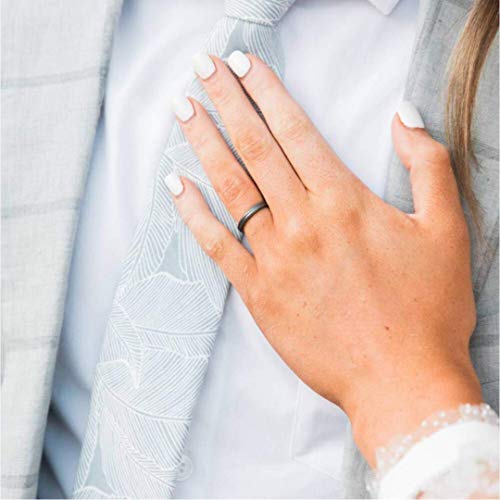 Enso Rings Halo Contour Silicone Ring – Stackable Multi Color Unisex Wedding Engagement Band – Thin Minimalist Band – 2.54mm, 1.67mm Thick3