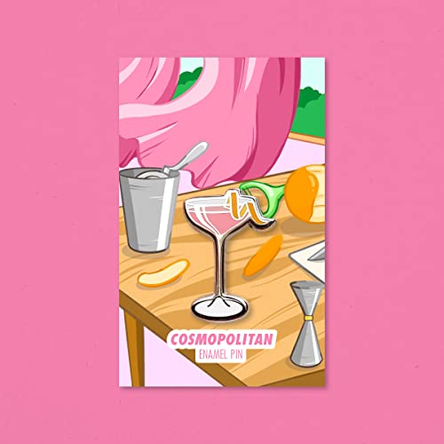 Image of Classic Cocktail Cute Enamel Pins for Bartender Aprons, Jackets, Backpacks and Purses, Shirt and Suit Lapels, Button Badges Brooch Fashion Jewelry