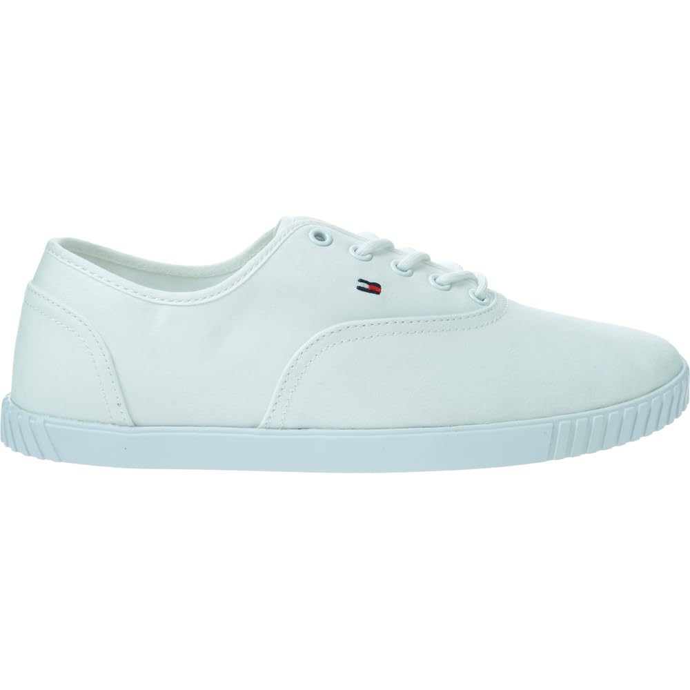 Tommy Hilfiger Zapatillas sneaker Mujer Canvas Lace Up Calzado, Blau (Azul), 40