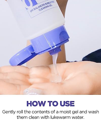 ACWELL pH Balancing Bubble-Free Hydrating Facial Cleansing Gel 5.4 fl.oz. - For Sensitive Skin, Hyaluronic Acid and Licorice Extracts, Non-foaming Cleanser for Skin Moisturization - Image 6