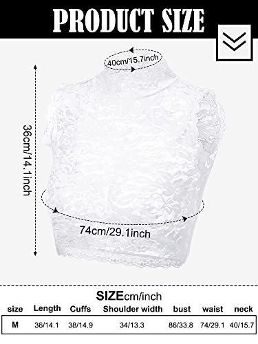 Bencailor 2 Pieces Women's Lace Fake Collar Detachable Dickey White Black Lace Jabot Detachable Collar for Women3