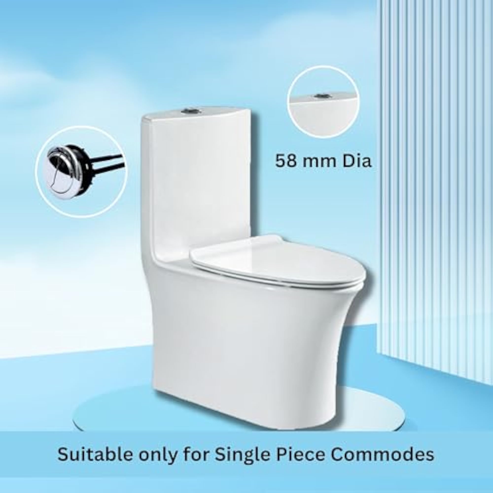 Dual Push Flush Button Assembly