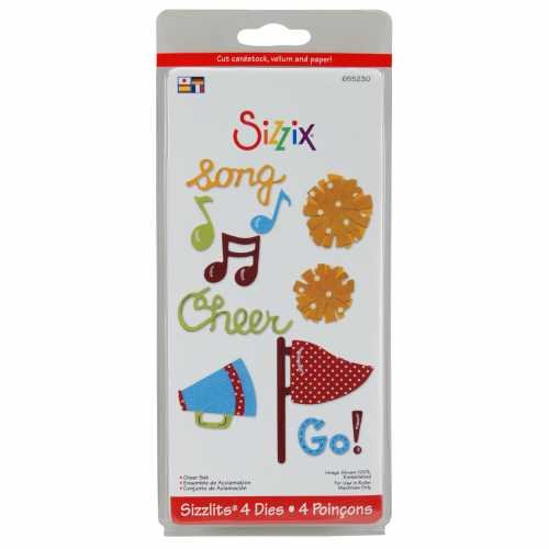 Ellison Sizzi by Sizzlits Die Set 4 Pack, Small Cheer