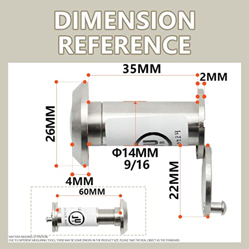 Sanato Satin Nickel Door Viewer Door Peephole Ul Listed Fire Proof With Heavy Duty Closer 200 Degree, Diameter 9/16"(14Mm), Fits Door Thickness 1-3/8" To 2-3/8" (35-60Mm) Us15, 2 Pack #TOP1