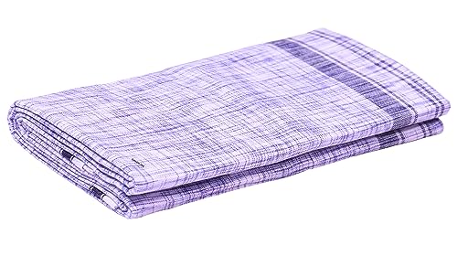 Image of GREEN TEE Men Cotton Lungi - Pack of 4 (2 Meters)