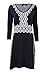 Nine West Women's V-Neck A-Line Sweater Dress