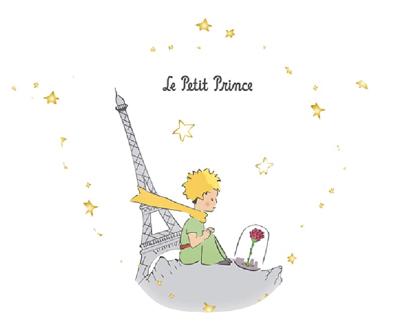 KIUB - Repose - Bolsa de té - Diseño de Petit Prince en París Sentado contemplando su Rose y cerca de la Torre Eiffel - melamina de calidad