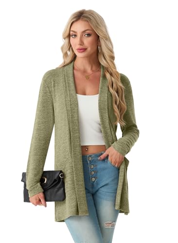 QIXING Comfy Long Sleeve Cardigan Women's — view 2