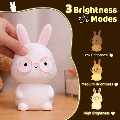 YuanDian Bunny Night Light with 8 Color Lights - Image 2