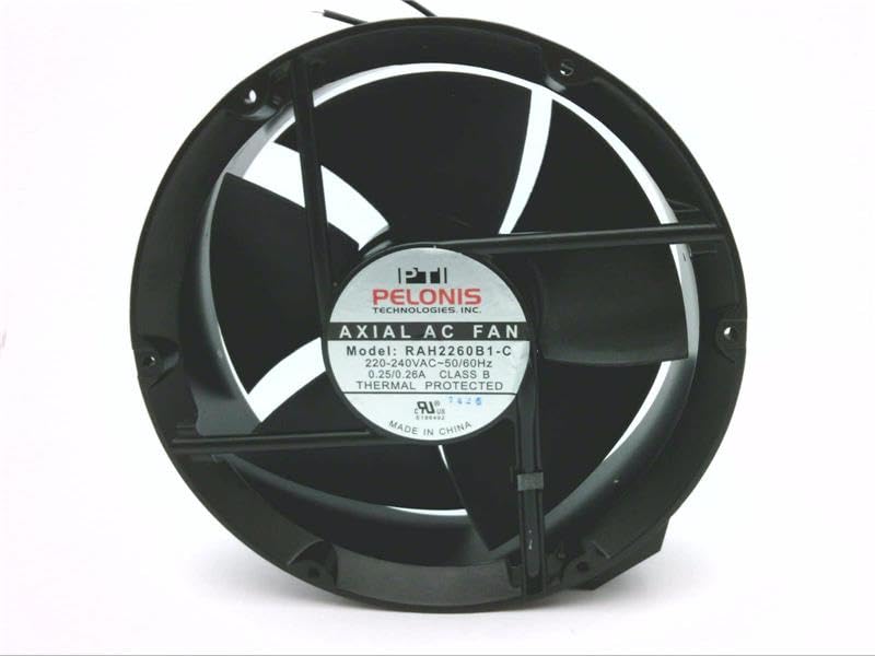 XFAN RAH2260B1-C 0.25-0.26 AMP, 200 X 200 X 60 MM, 220-240 VAC, 2800/3200 RPM, 50/60 HZ, 50/60 W, 59/62 DBA, AXIAL AC Fan, Ball Bearing System
