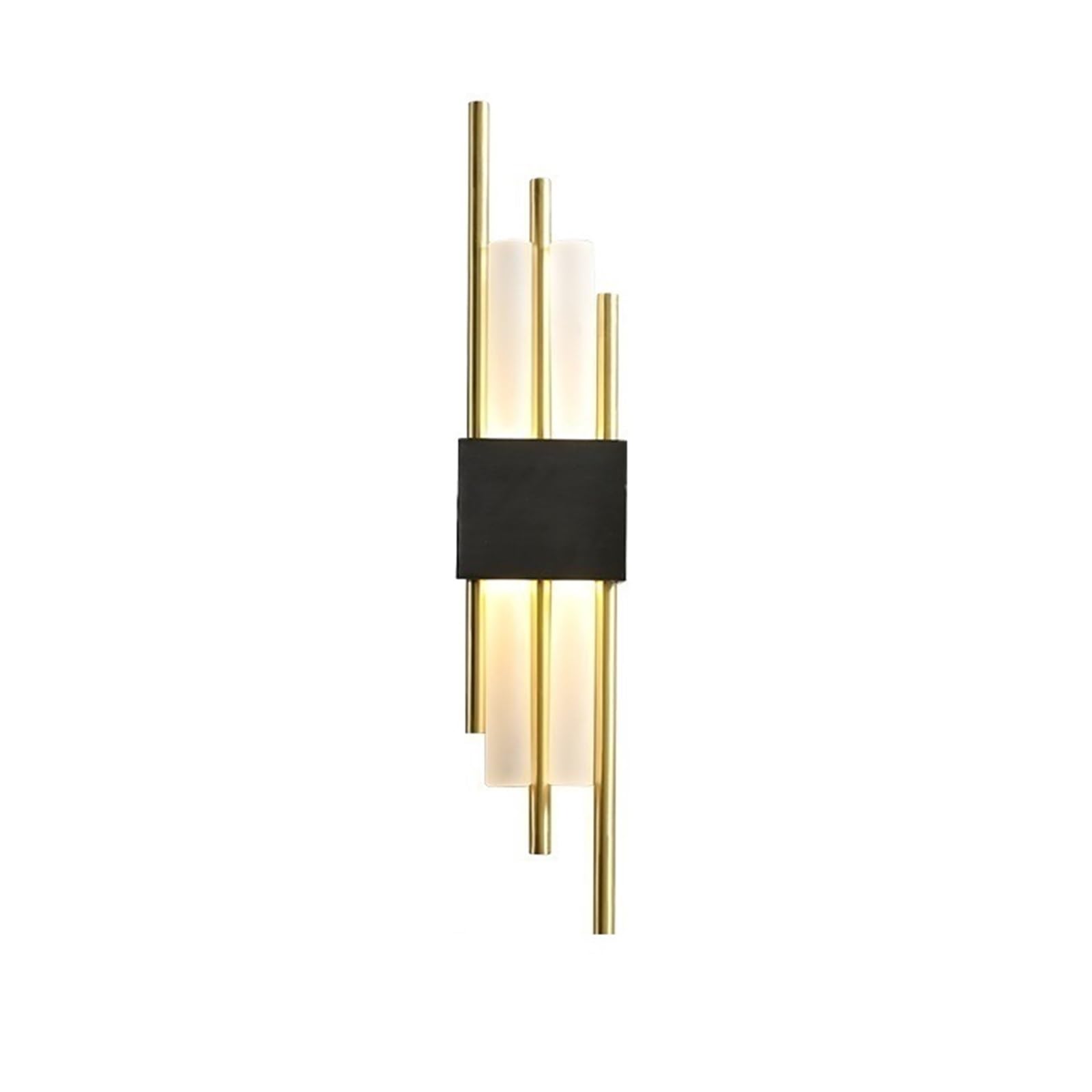 ZYYANSHOP Wall lamp Staircase Corridor Bedroom Bedside Decorative Lamp Modern Simple Luxury Copper Wall Light(Black)