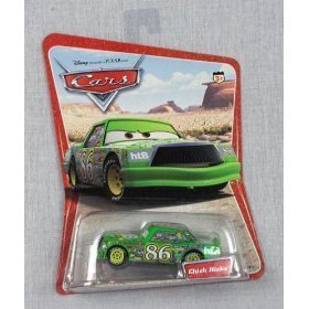 Mattel Series 1 Original Issue Chick Hicks Disney Car Desert Background Scene with 16 Cars Pictured on Back of Card by