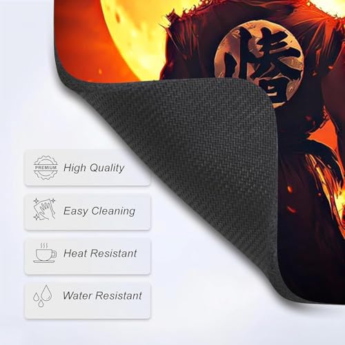 Image of Mouse Pad with Design, 24 x 20 cm, 3mm Thick Rubberised Base Mouse Pad for Computer, PC, Laptop (Anime - 6)