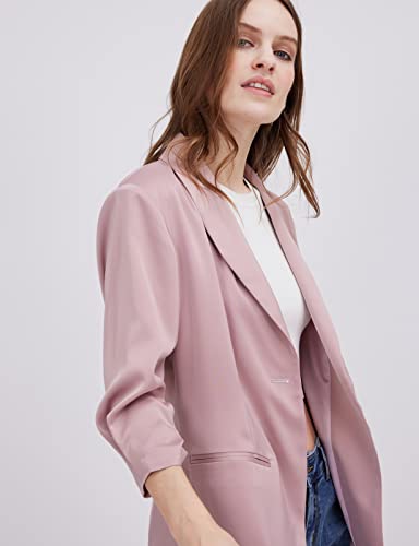 Womens Casual Open Front Long Sleeve Oversized Blazers Work Office Jackets Blazer4