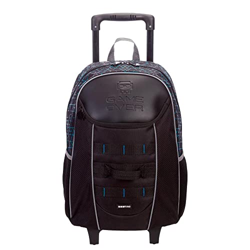 Mochila de Rodinhas Grande Sestini X Game Over - Colorido