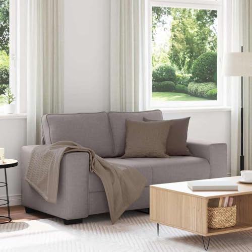 Emmtore 2 Sitzer Sofa Stoff, Sofa, Sofa 2 Sitzer, Stoffsofa, Couch, Zweisitzer Sofa,Stoff Taupe,120 cm Emmtore 2 Sitzer Sofa Stoff, Sofa, Sofa 2 Sitzer, Stoffsofa, Couch, Zweisitzer Sofa,Stoff Taupe,120 cm