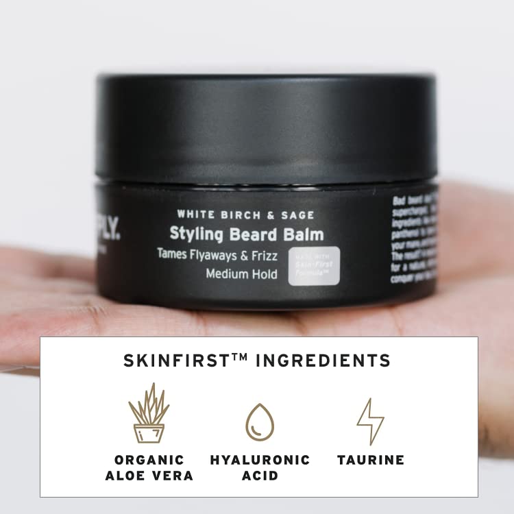 Supply Styling Beard Balm – Plant-Based Ingredients to Shape, Moisturize & Add Shine – Natural Care for a Fuller, Healthier Beard and Effortless Style – 3.4oz